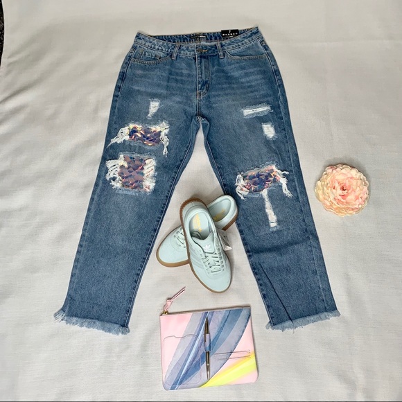 Fashion Nova Under the Sea Boyfriend Jean - Picture 5 of 9